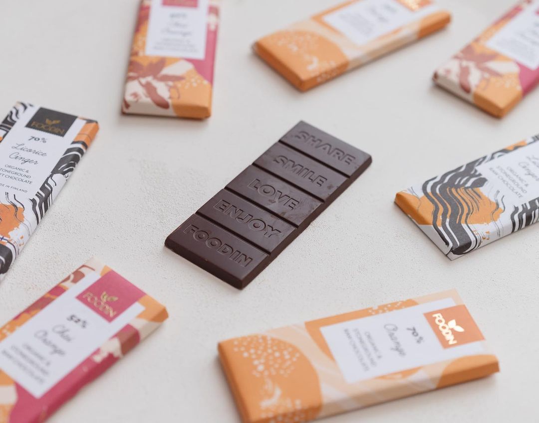 【FOODIN】Raw Chocolate Chai Orange 52%, Organic 40g|ローチョコレート チャイオレンジ 単品